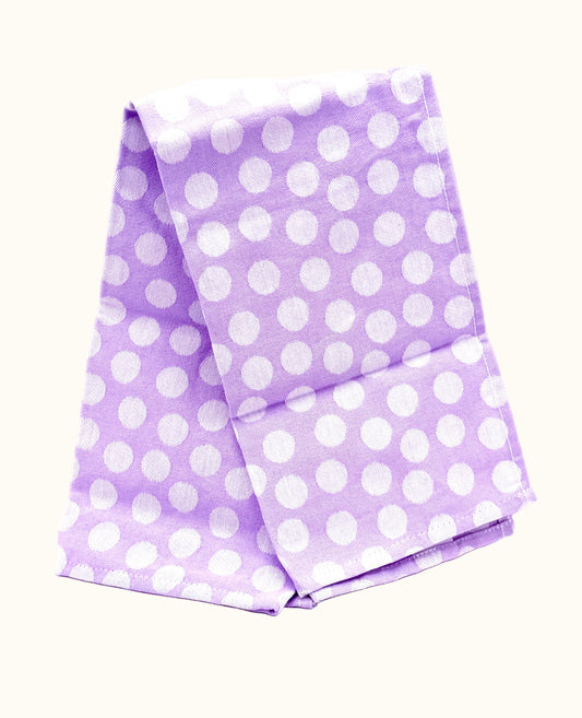 Hema Lila Polka Dots Tea Towel 65x65cm