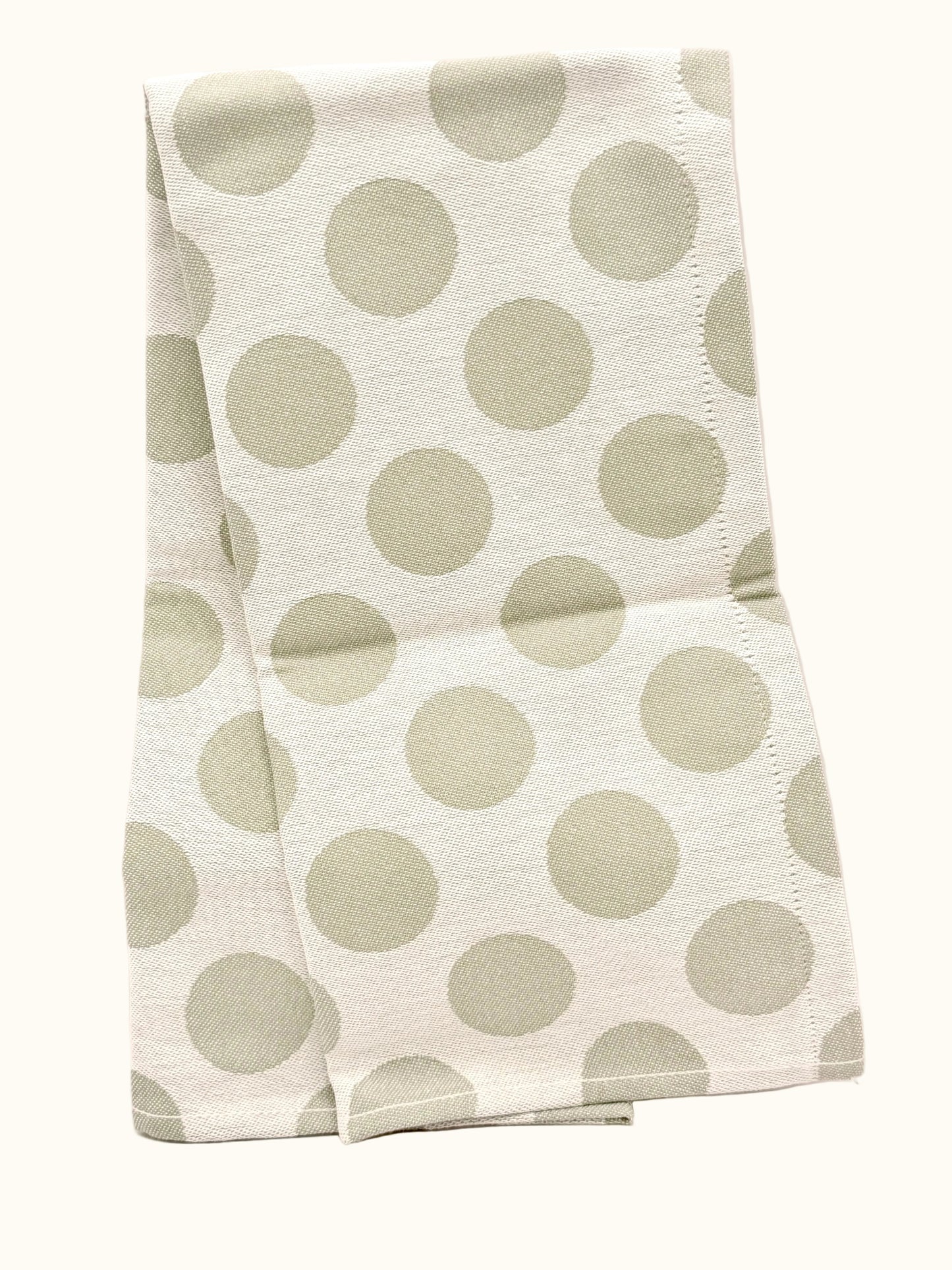 Hema Sage Green Polka Dots Tea Towel 65x65cm