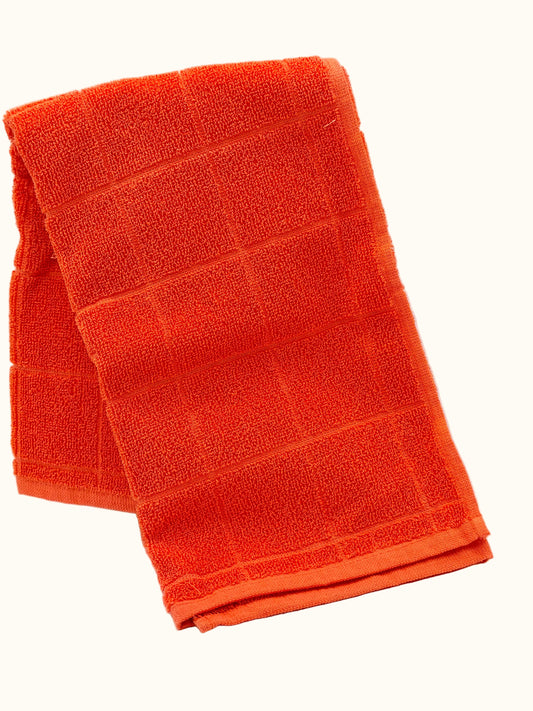 Hema Orange  Block Kitchen Towel 50x50cm