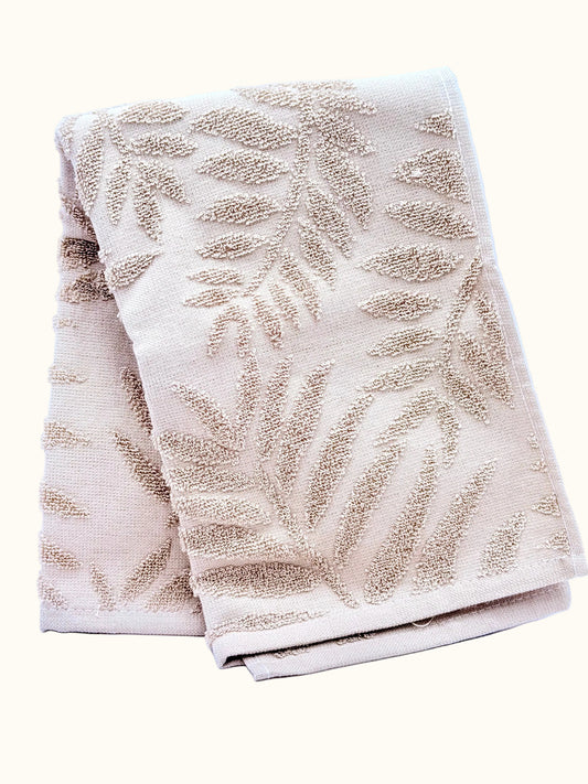 Hema Beige Leaf Kitchen Towel 50x50cm
