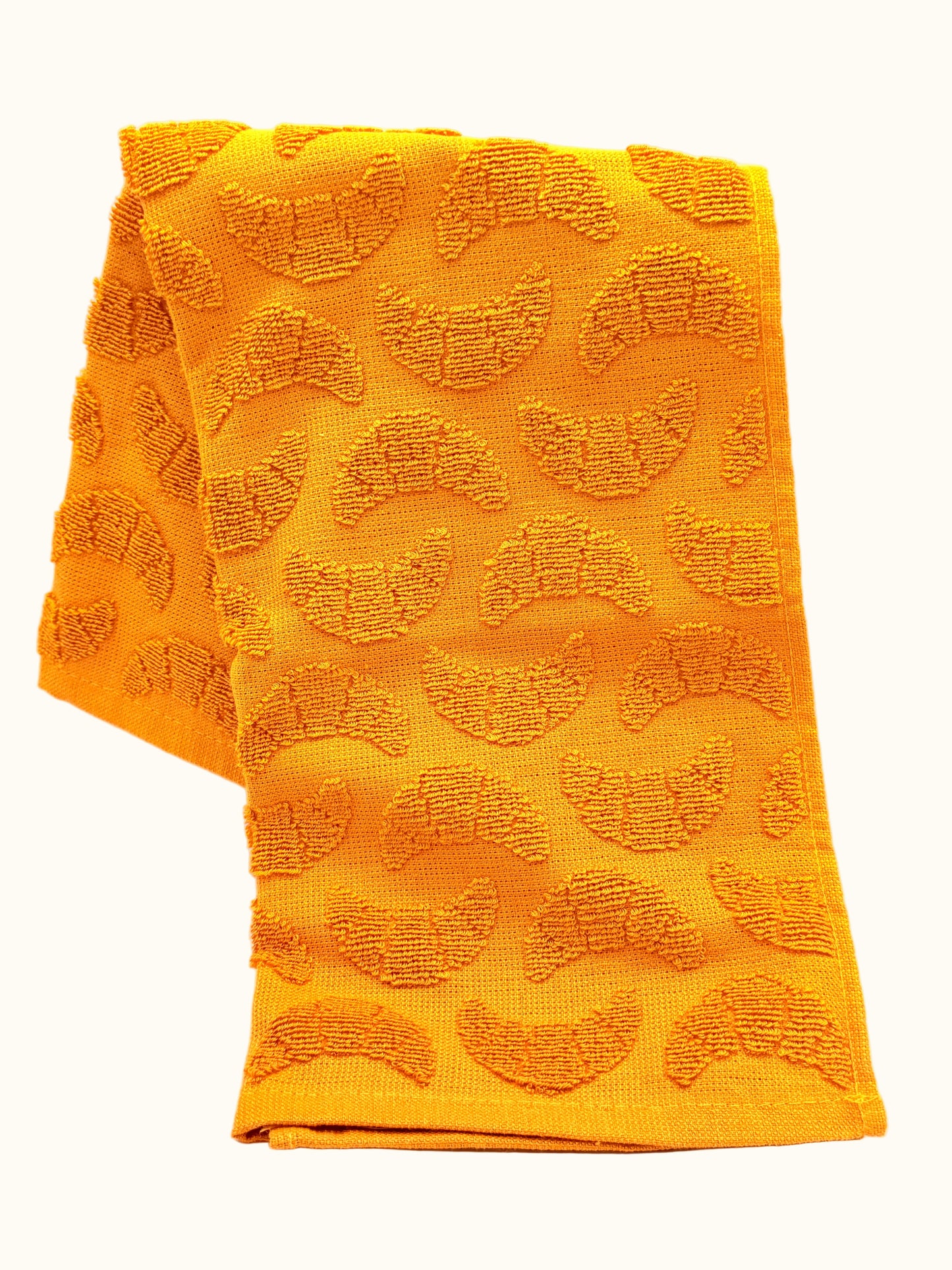 Hema Ochre Yellow Textured Kitchen Towel 50x50cm