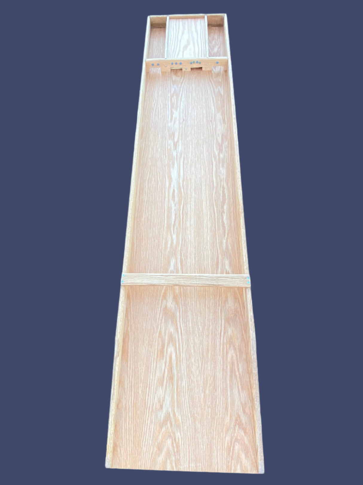 Handgemaakte eikenhouten shuffleboard - NIET VERZENDBAAR