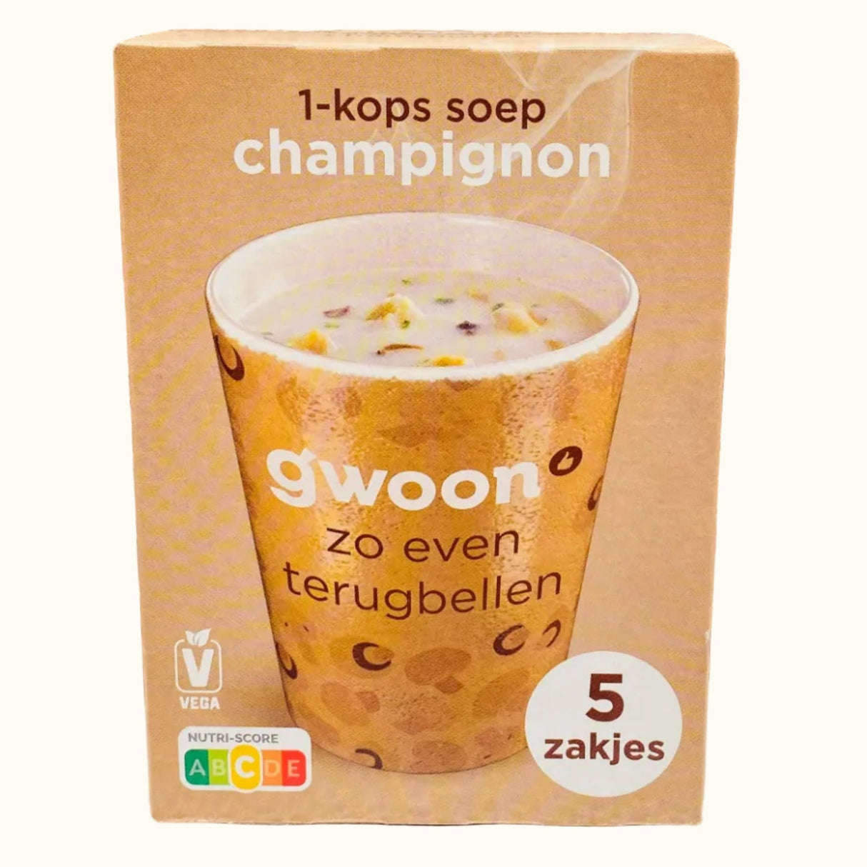 Gwoon Cup Of Soup Mushroom 5x18.5g
