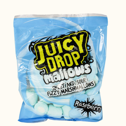 Bazooka Juicy Drop Mallows Raspberry 100g
