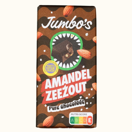 Jumbo's Dark Chocolate Almond & Seasalt 140g