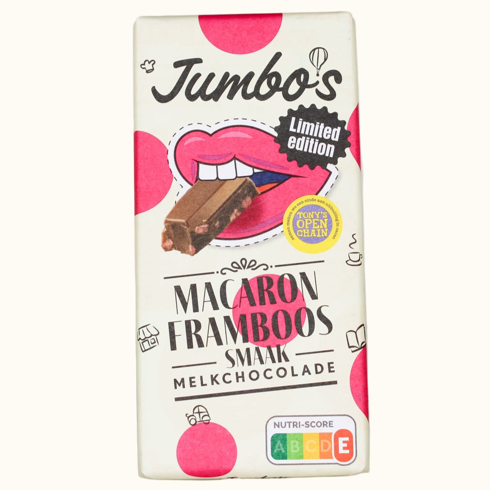 Jumbo's Milk Chocolate Macaron & Raspberry 140g