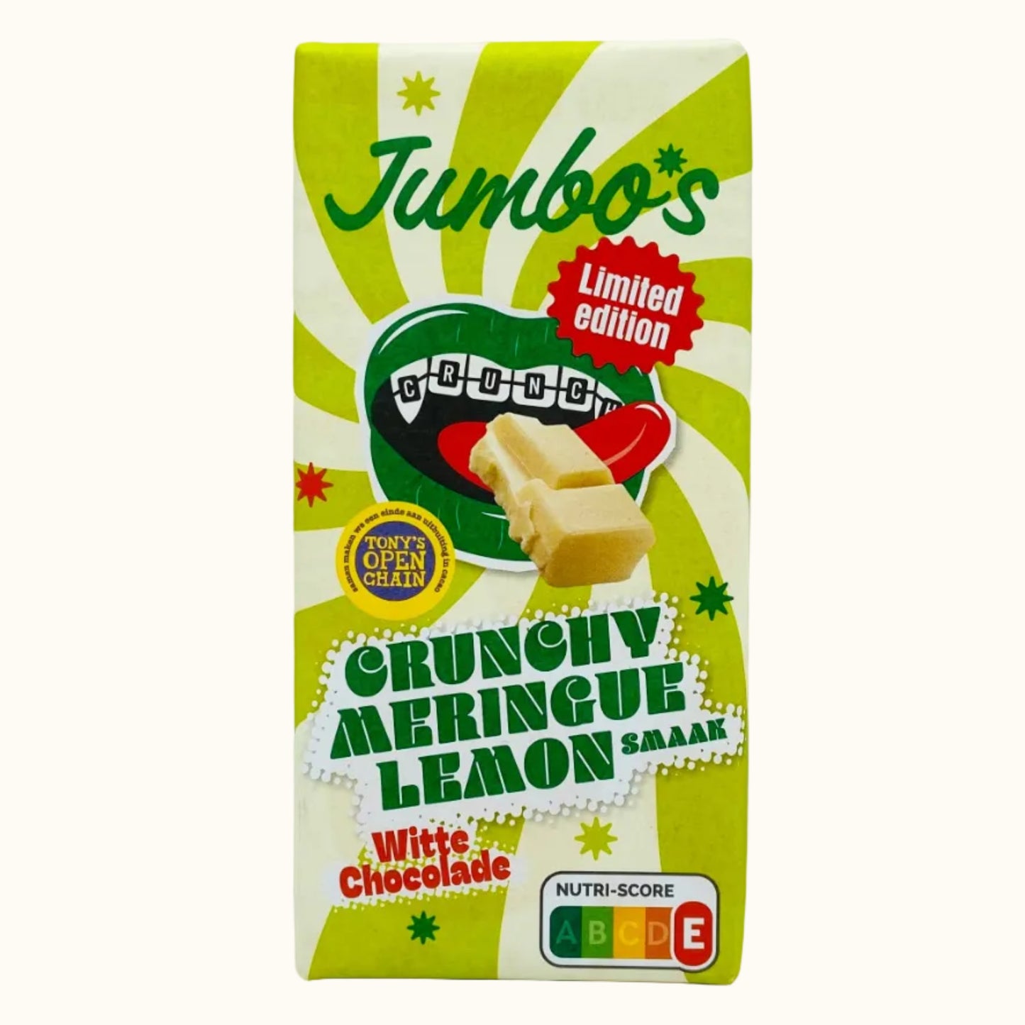 Jumbo's White Chocolate Crunchy Lemon Meringue 140g