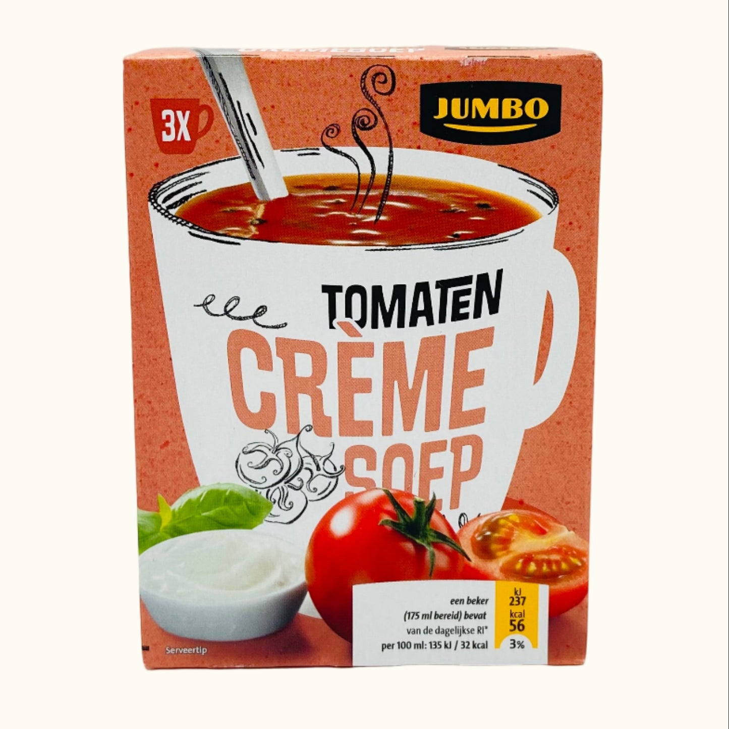 Jumbo Cup Of Soup Cream Of Tomato 3-pack 46g