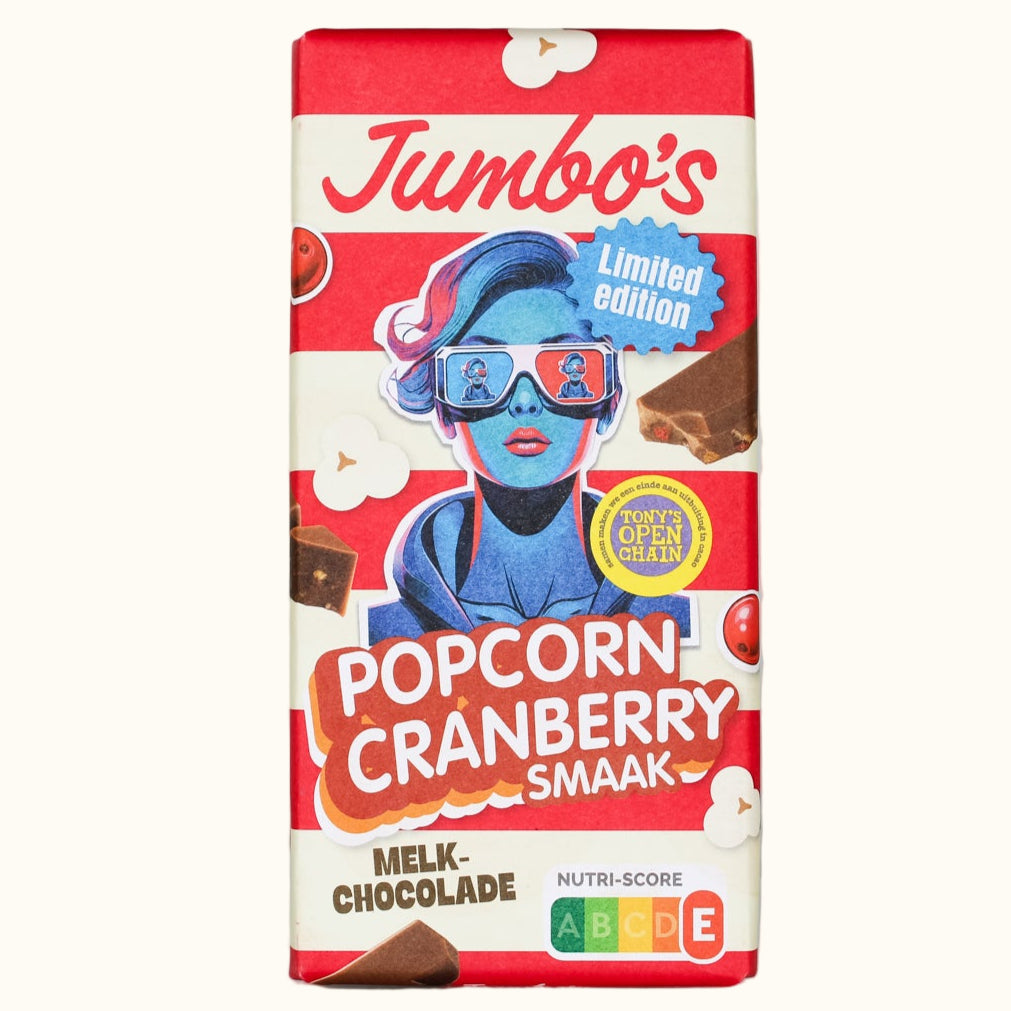 Jumbo's Milk Chocolate Popcorn & Cranberry 140g