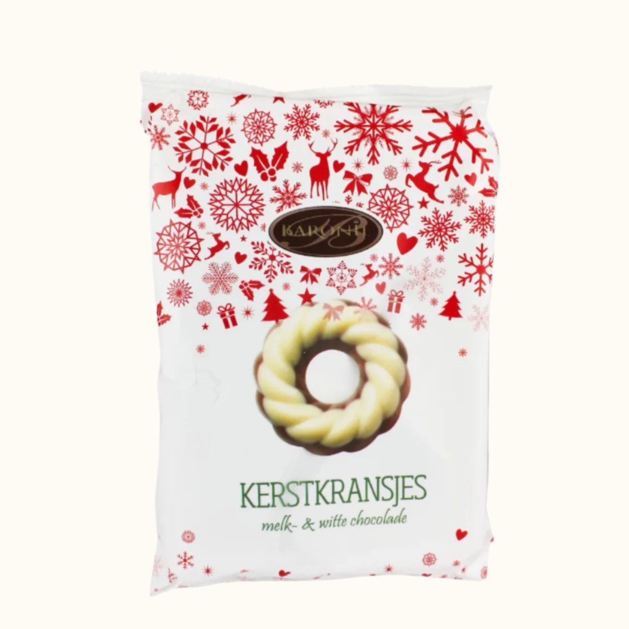 De Heer Double Wreaths Milk White 150g