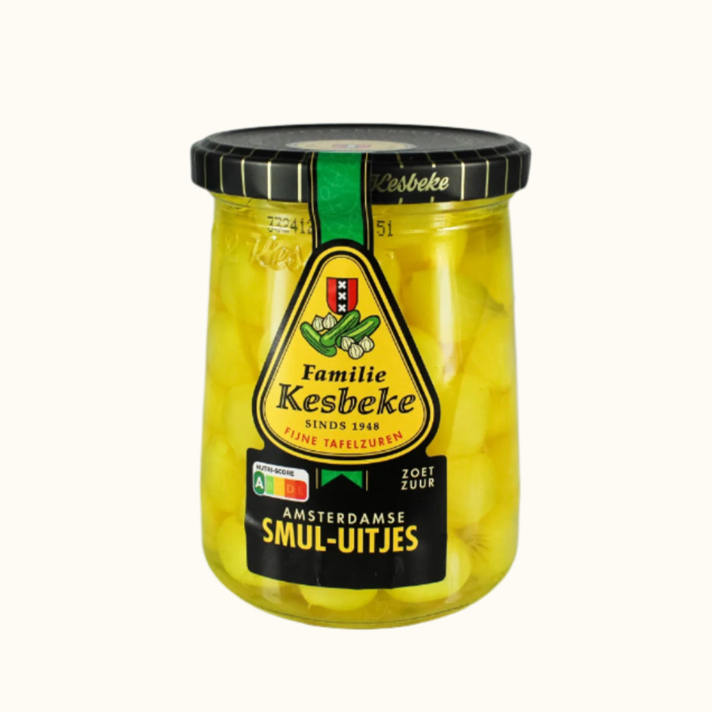 Kesbeke Amsterdam Onions Sweet 'n' Sour (Amsterdamse Smuluien Zoetzuur) 500ml