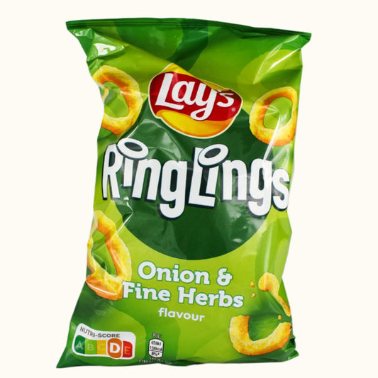 Lays Ring Lings Onion & Fine Herbs 125g