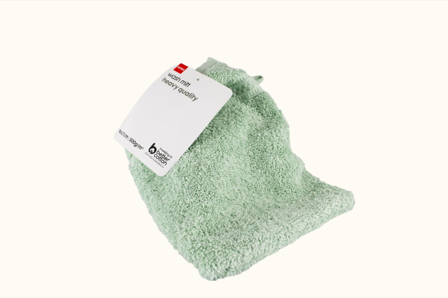 HEMA Wash Mitt Heavy Quality Light Green