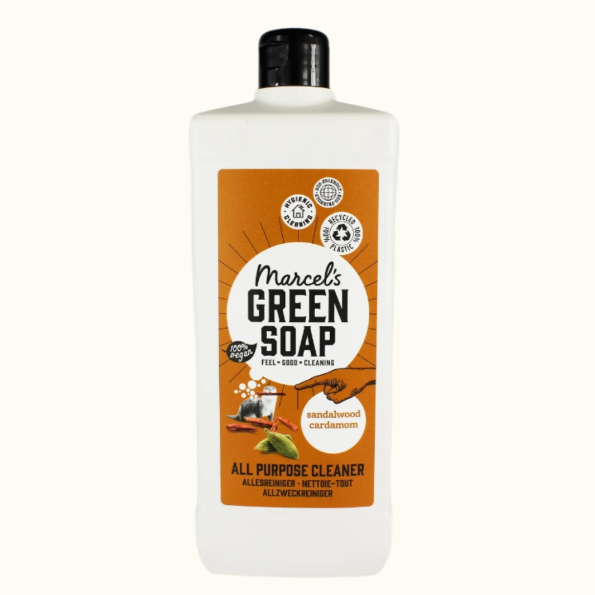 Marcel's Green Soap All Purpose Cleaner 100% Vegan Sandalwood Cardamom 750ml