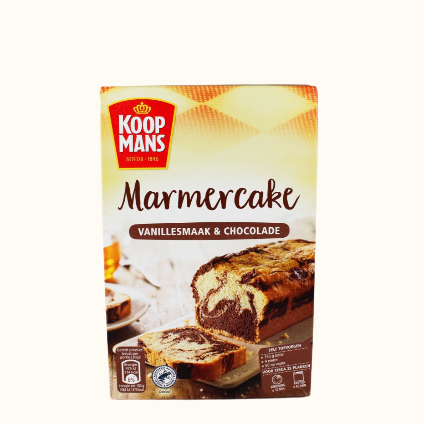 Koopmans Marmercake Vanilla & Chocolate 400g