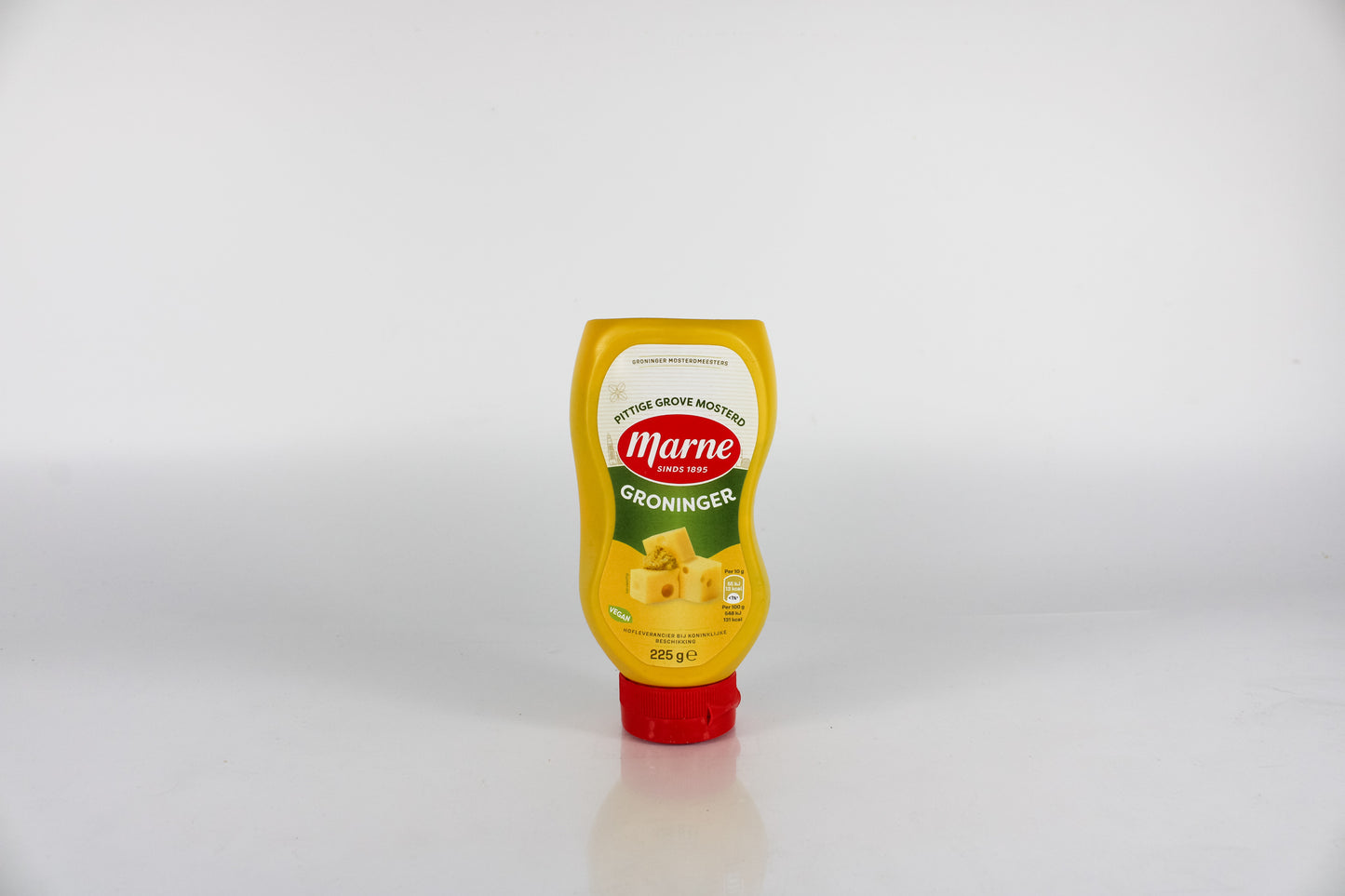 Marne Mustard Coarse Spicy Bottle Groninger (225g)