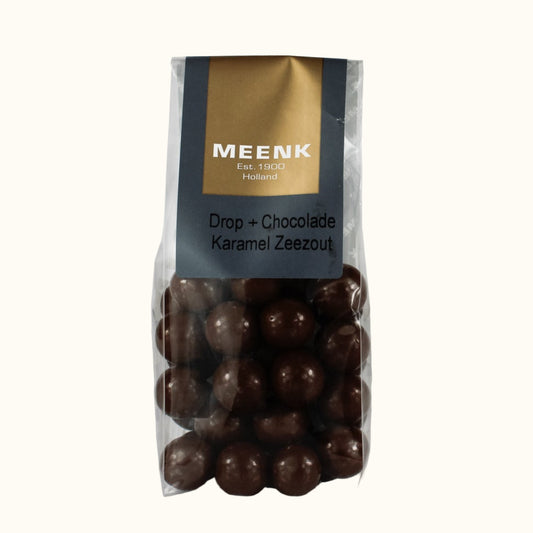 Meenk Licorice & Caramel Sea Salt Chocolate Balls 150g