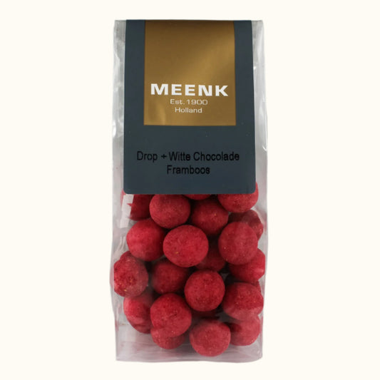 Meenk Liquorice Licorice & White Chocolate Raspberry 150g