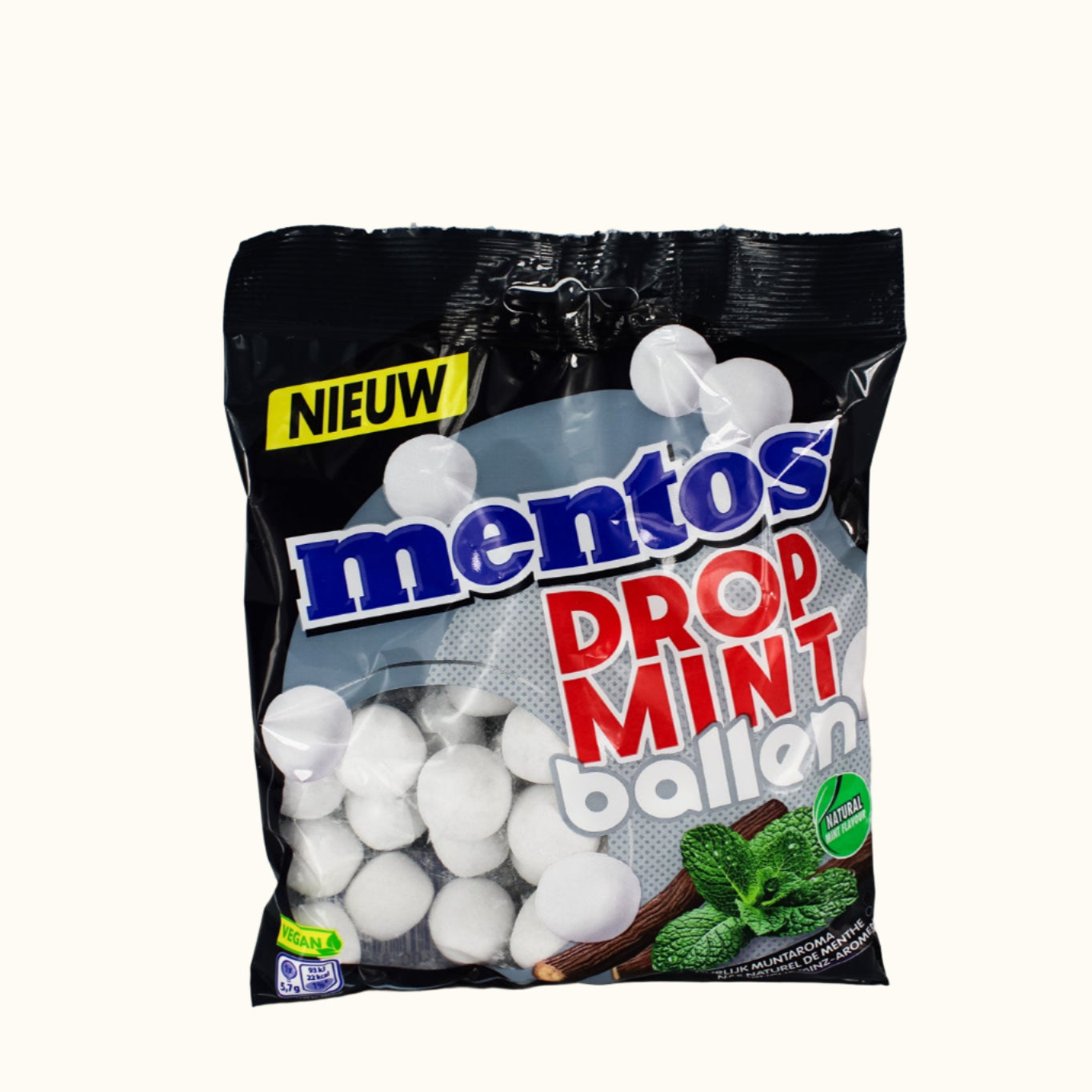 Mentos Drop Liquorice Mint Balls 220g