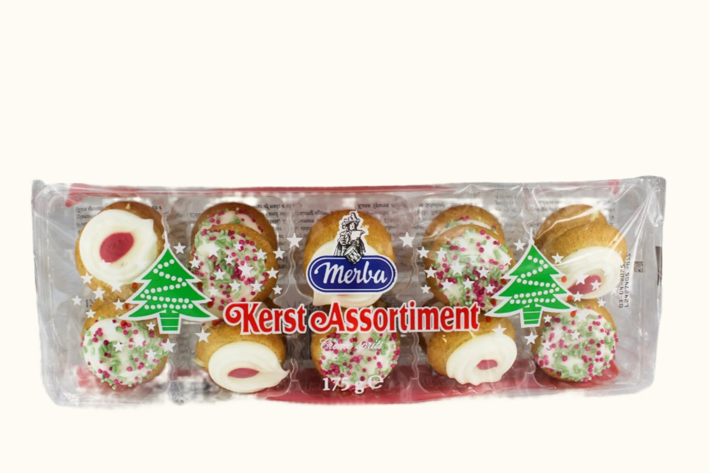 Merba Mini Creme Christmas Cookies 175g