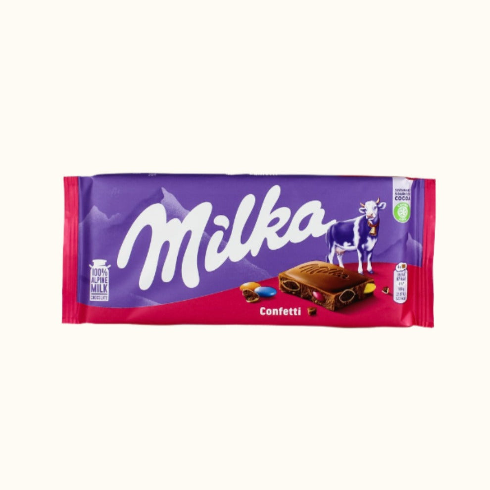 Barre de confettis Milka