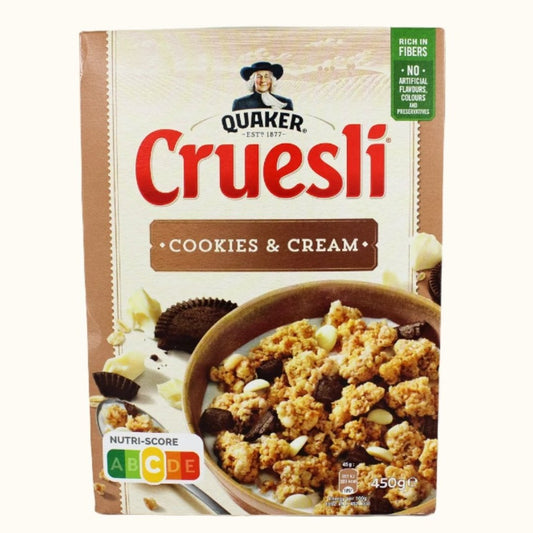 Quaker Cruesli - Cookies & Cream 450g