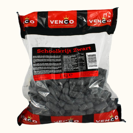 Venco zwarte schoolkrijtzak 1 kg