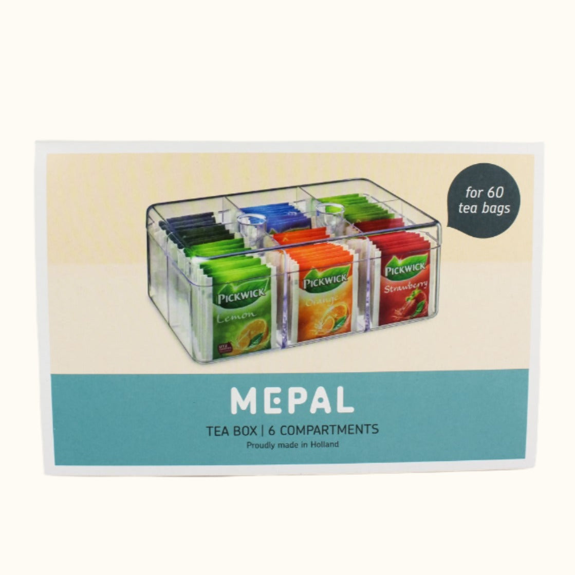 Mepal Stora Teabox rectangle (holds 60 bags)