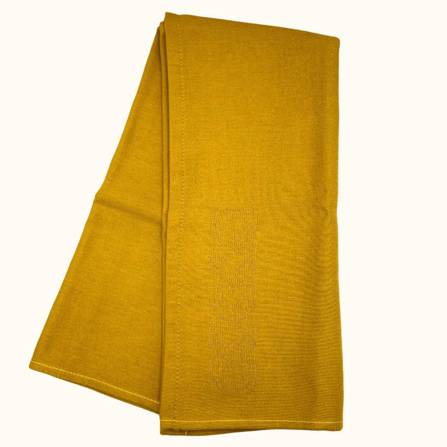 DDDDD Logo Ochre Tea Towel 60x65cm