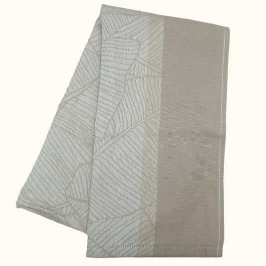 DDDDD ZW/Bont Taupe Keukendoek 50x55cm