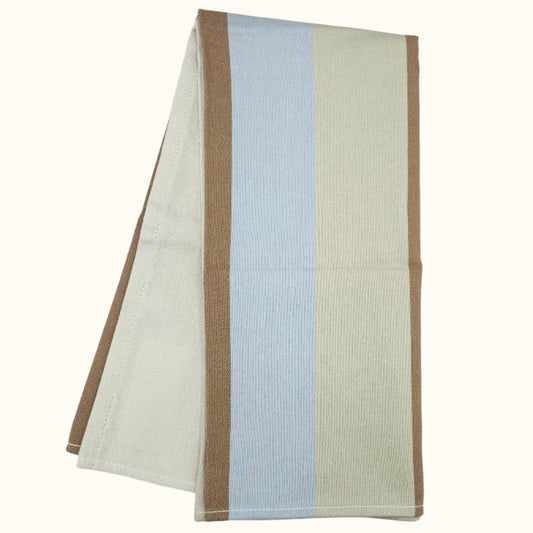 DDDDD ZW/Bont Taupe Keukendoek 50x55cm