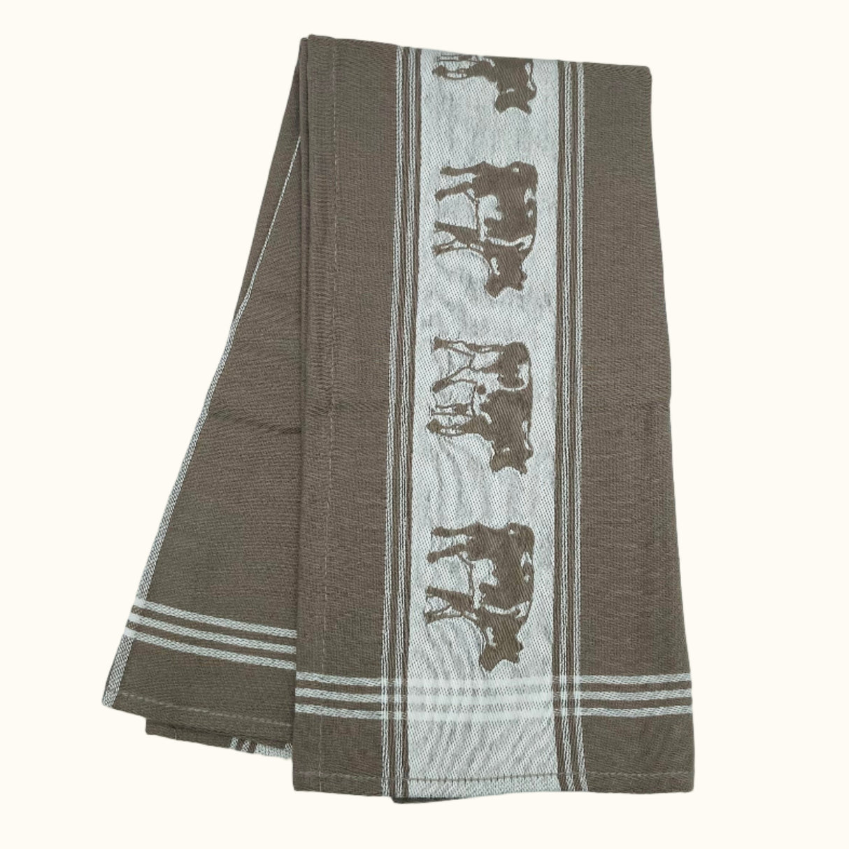 DDDDD ZW/Bont Taupe Tea Towel 60x65cm