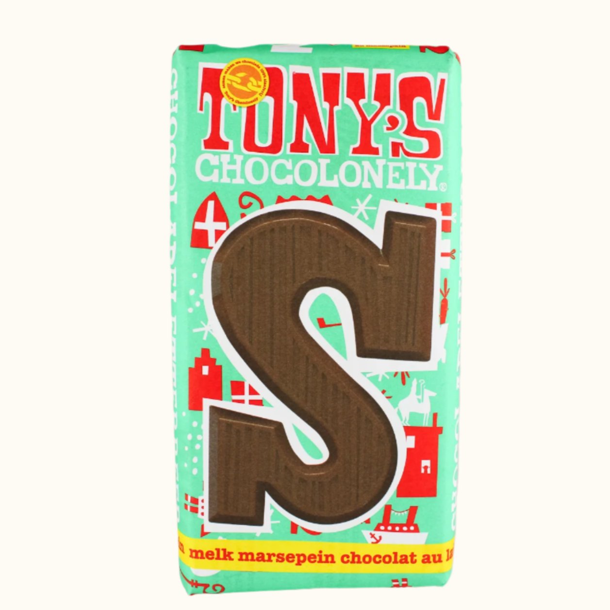 Tony's Chocolonely Milk Chocolate Letters Marzipan S 180g