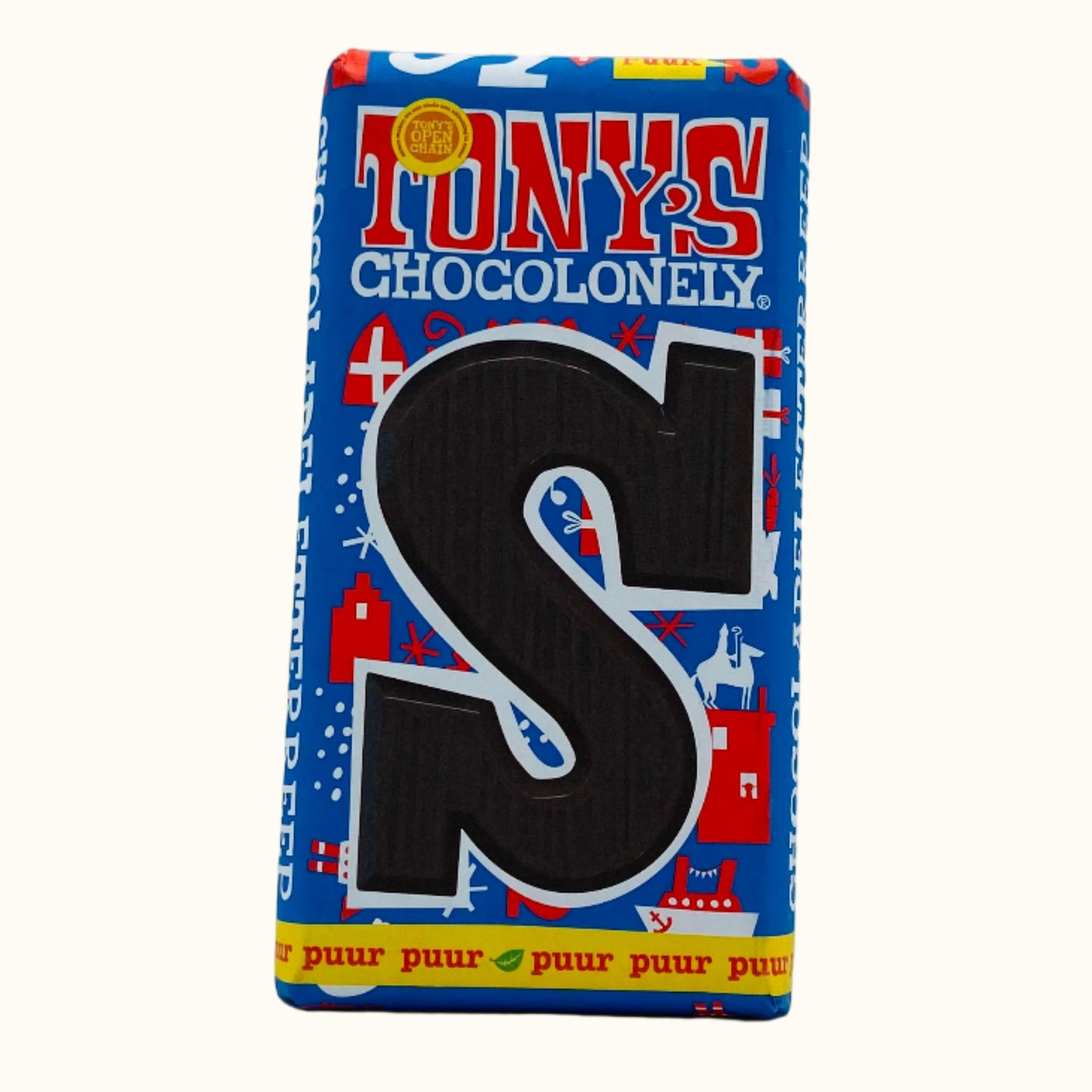 Tony's Chocolonely Dark Chocolate Letters S 180g