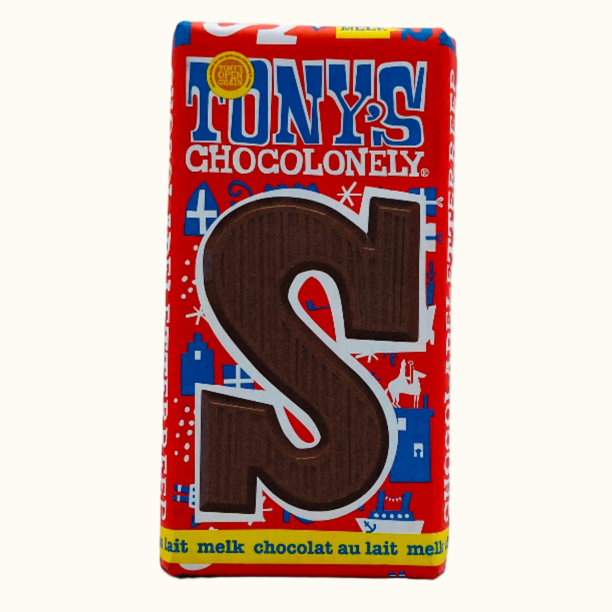 Tony's Chocolonely Milk Chocolate Letters S 180g