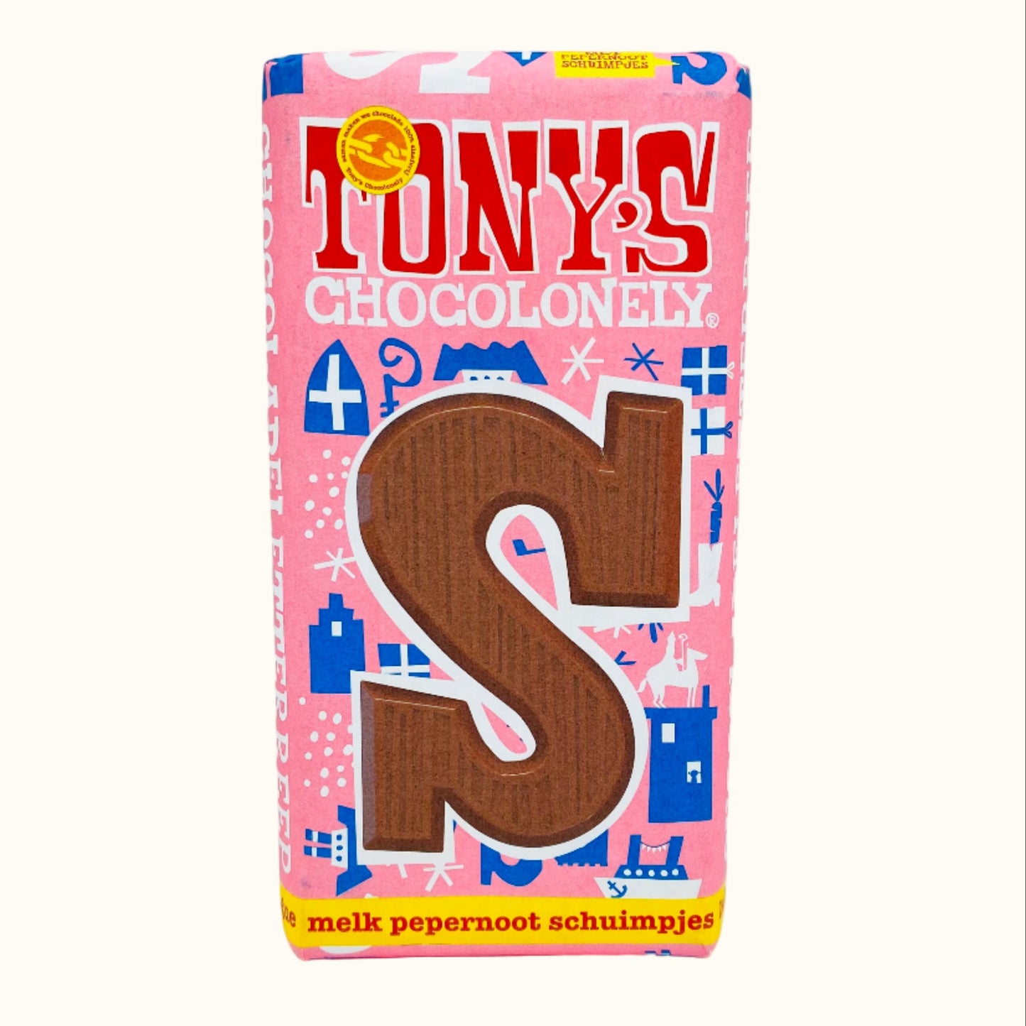 Tony's Chocolonely Milk Chocolate Letters Pepernoot Foam S 180g