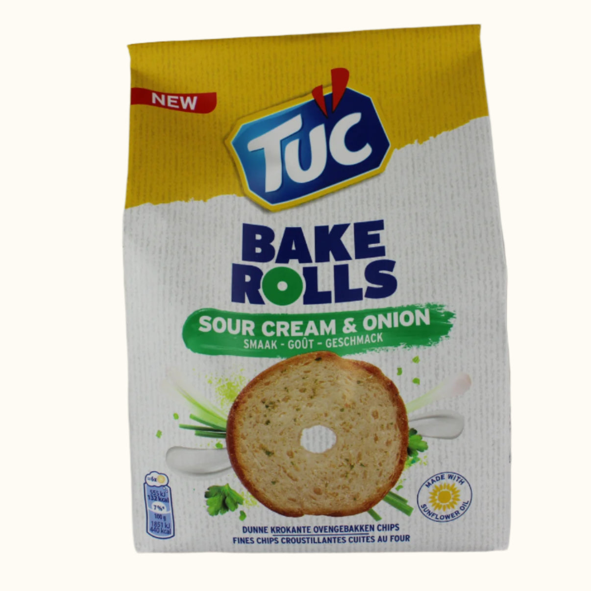 Tuc Bake Rolls Sour Cream Onion 150g