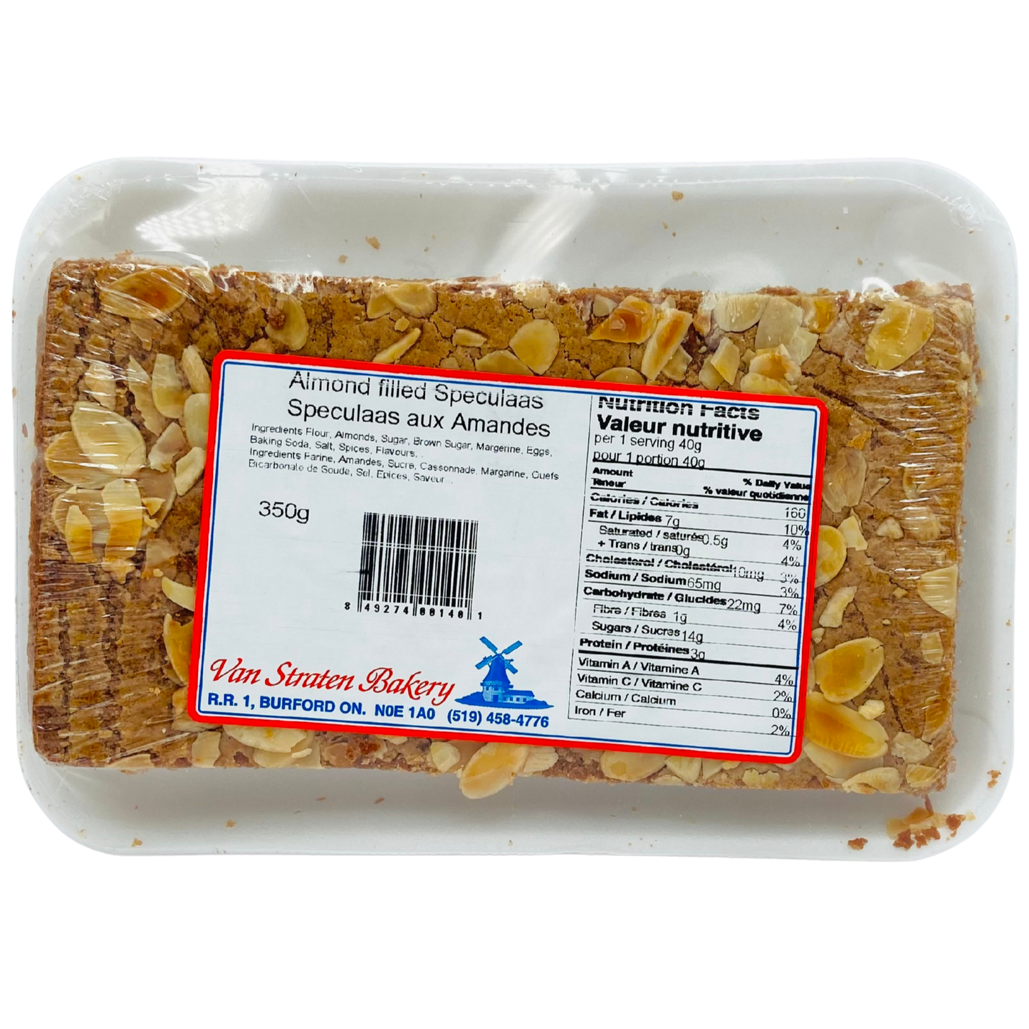 Van Straten Bakery Canoes Amandelcake