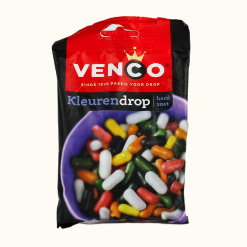 Venco Kleurendrop (gekleurde drop) kleine zak 120 g