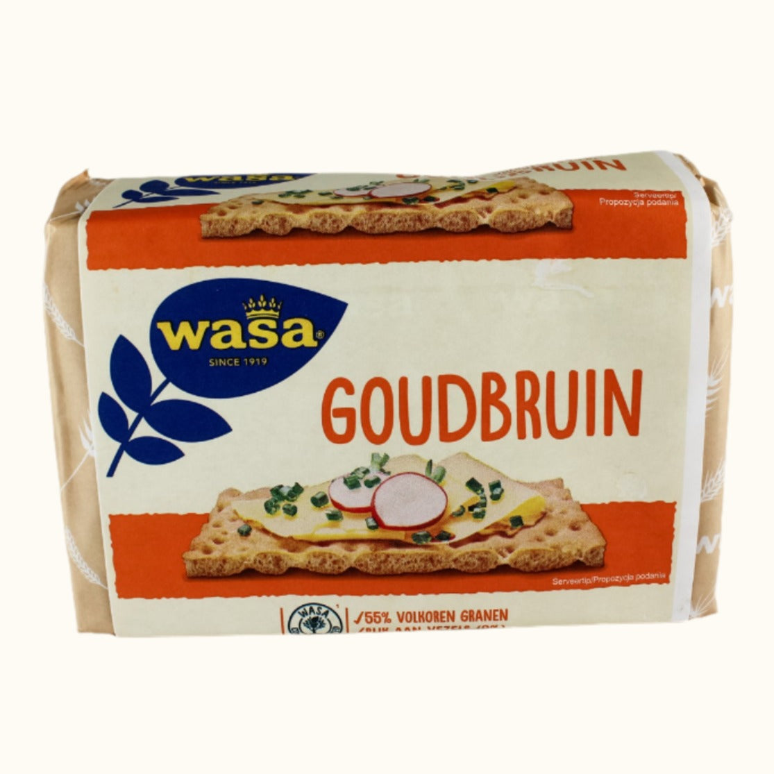 Wasa Goudbruin Whole Weat 245g