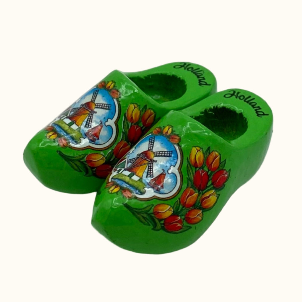 Magneet 2 houten schoenen 4 cm