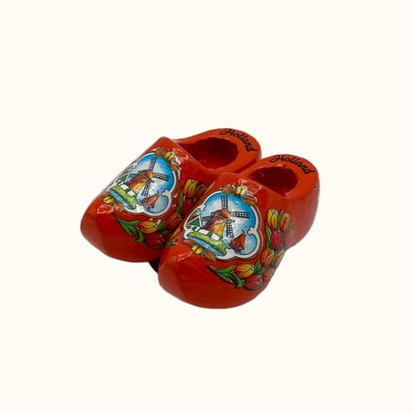 Magneet 2 houten schoenen 4 cm