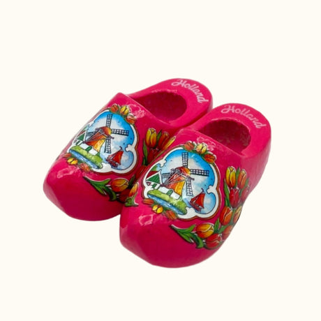 Magneet 2 houten schoenen 4 cm
