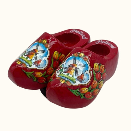 Magneet 2 houten schoenen 4 cm