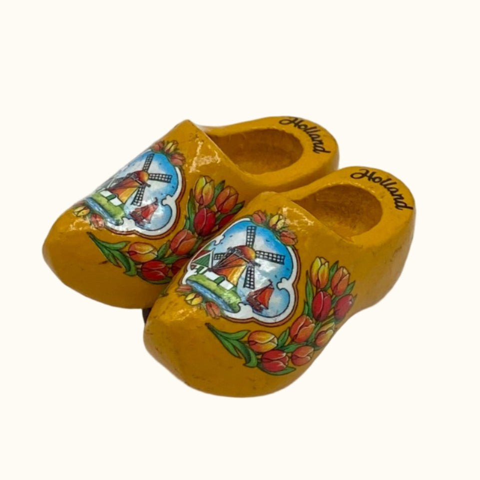 Magneet 2 houten schoenen 4 cm