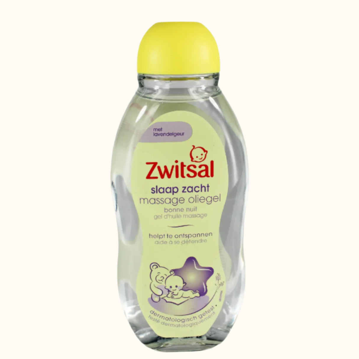 Huile de massage à la lavande Zwitsal (Slaapzacht Massage Oliegel) Flacon de 200 ml