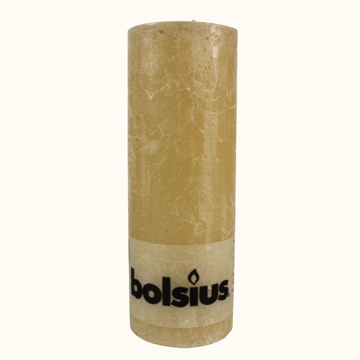 Bougie rustique Bolsius Beige pastel 19 cm