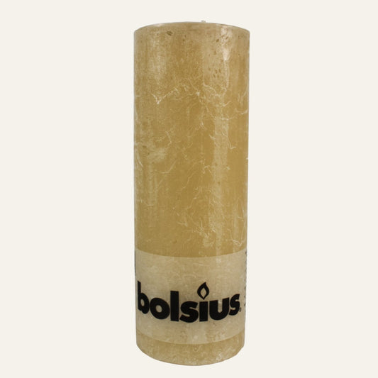 Bolsius Rustic Candle Pastel Beige 19cm