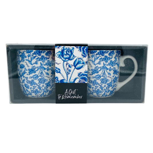 Set of 2 Mugs Little Tulips Delft Blue