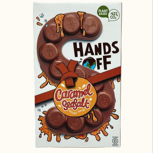 Hands Off My Chocolate Vegan Milk Chocolate Caramel Seasalt 120g